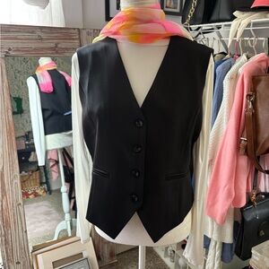 Nordstrom Black Women's Vest. Made very well,